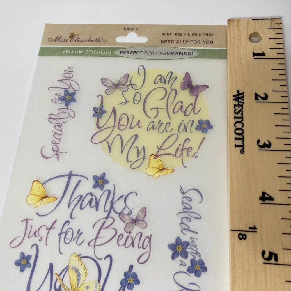 7 Sheets Thankful for You Stickers Scrapbook